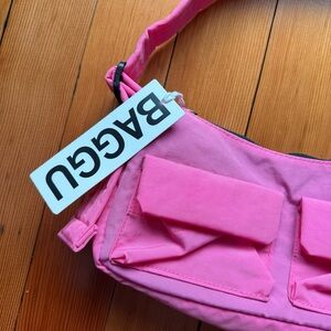 Pink BAGGU Shoulder Bag